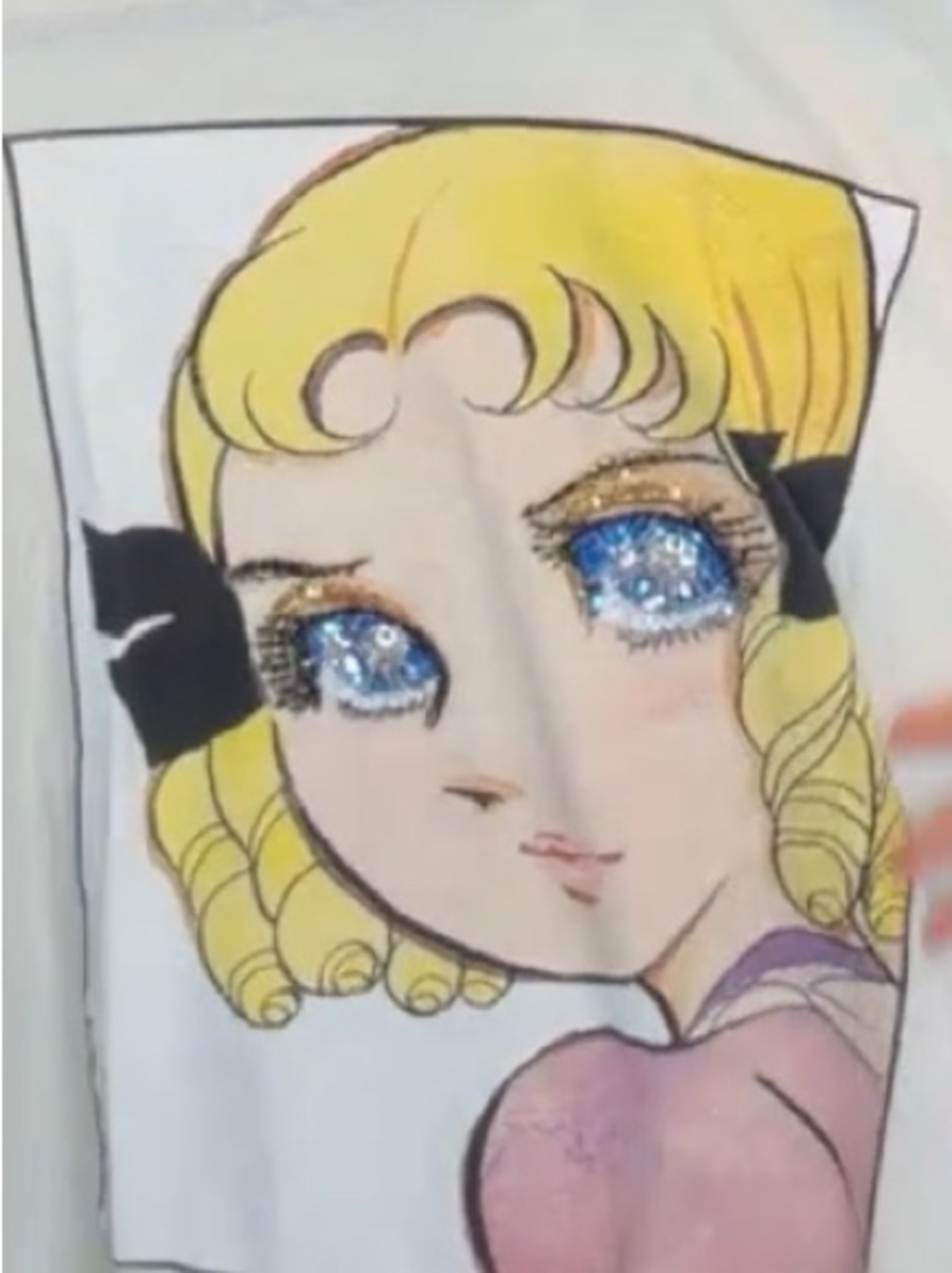 Authentic Gucci anime girl blonde girl with sequin eyes - Picture 3 of 7